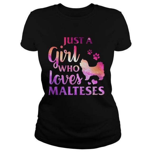 Other - Just A Girl Who Loves Maltese Colorful Gift Shirt